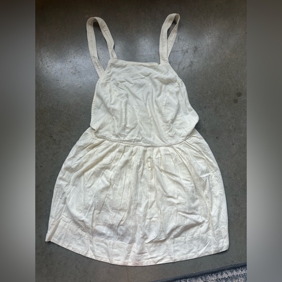 Free people melted hearts cream pinafore dress nwot large - Picture 3 of 3